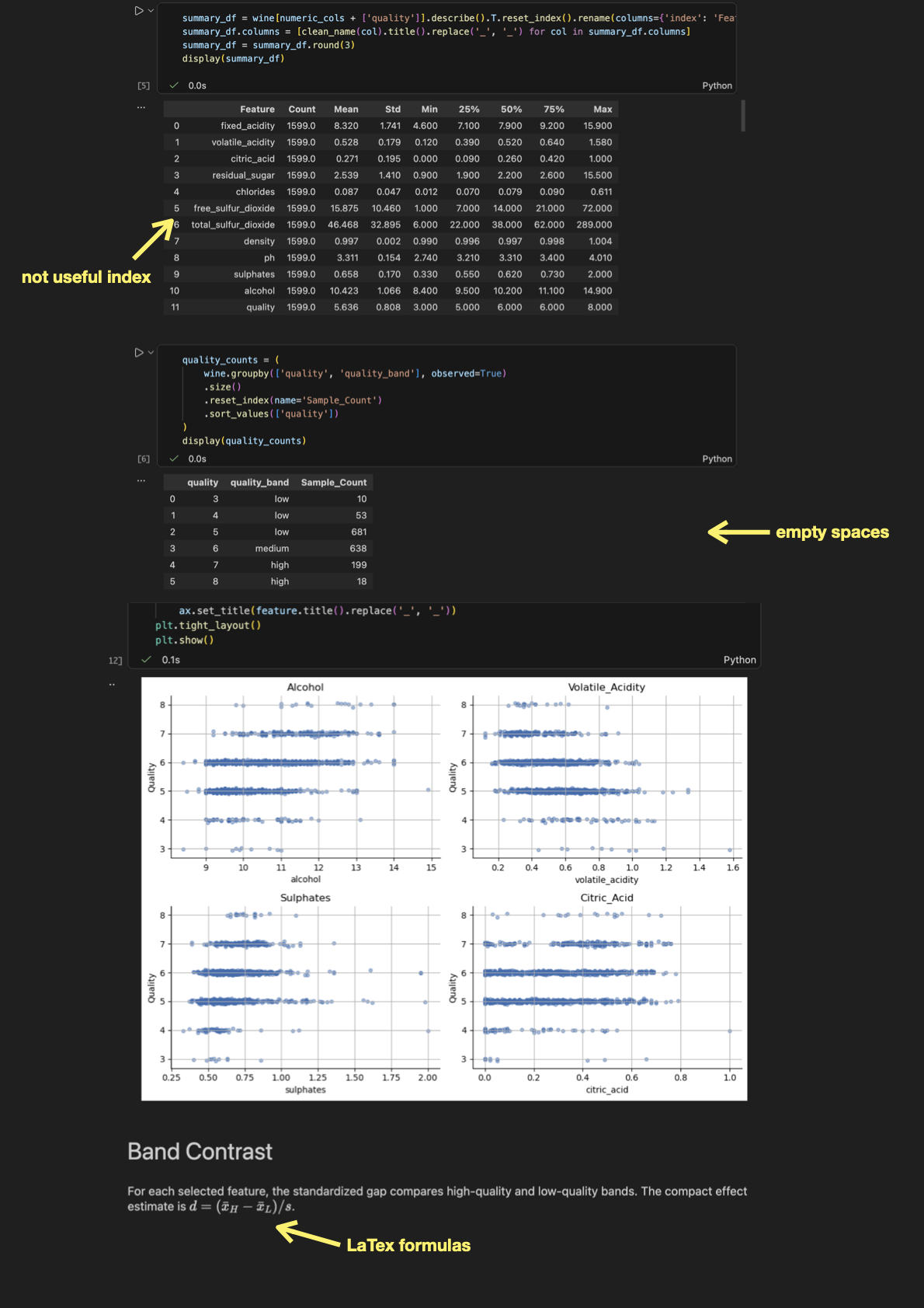 Notebook example screenshot 2