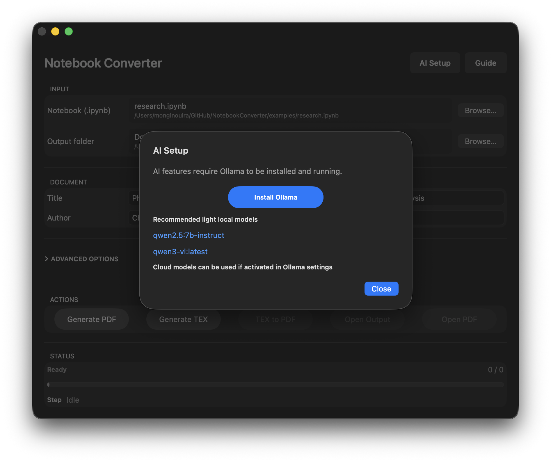 Notebook Converter screenshot 3